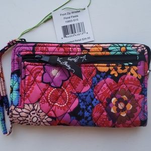 Vera Bradley Floral Fiesta Wristlet